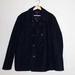 Croft & Barrow Double-Breasted Wool Blend Peacoat - Men